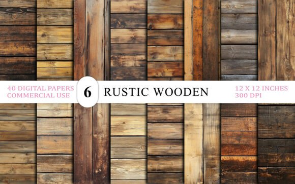40 Rustic Wooden Plank Backgrounds: A Bundle for Timeless Design