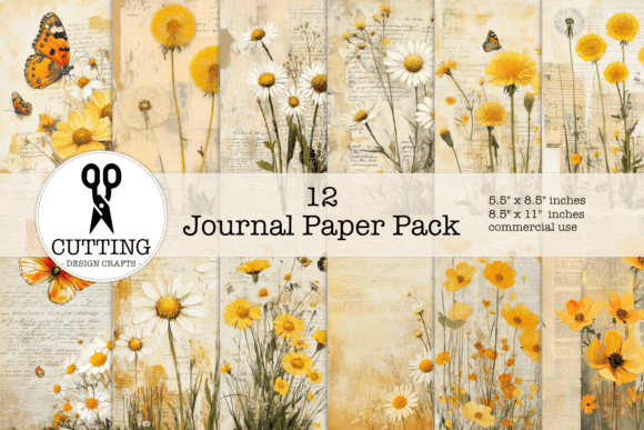 Embracing Natural Elegance: Vintage Botanical Art Yellow Wildflowers