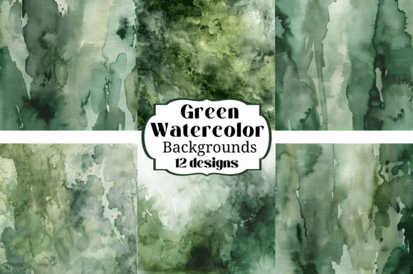 Green Watercolor Digital Paper Backgroun: A Creative Toolkit