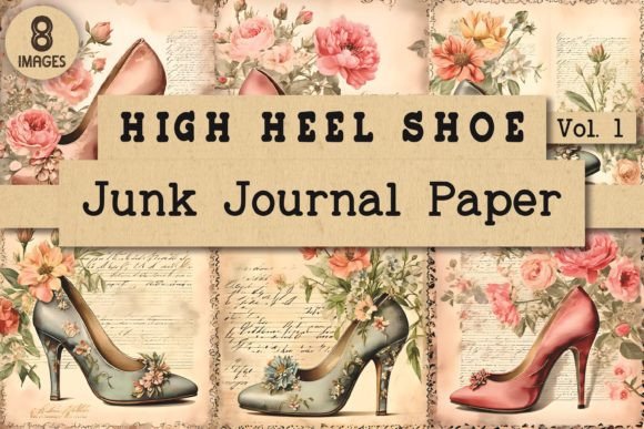 High Heel Junk Journal Paper Vol. 1: A Designer's Dream