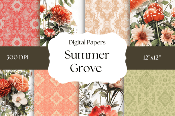 Infusing Nature’s Palette: The Summer Grove Digital Papers