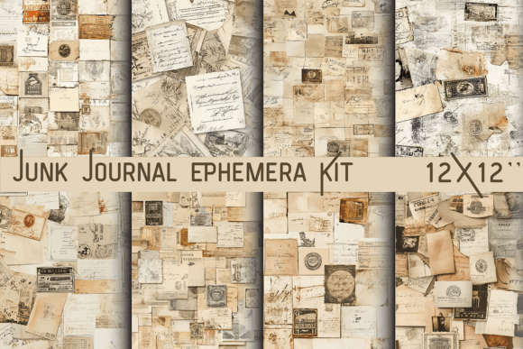 Junk Journal Ephemera Kit: Your Source for Authentic Vintage Collage