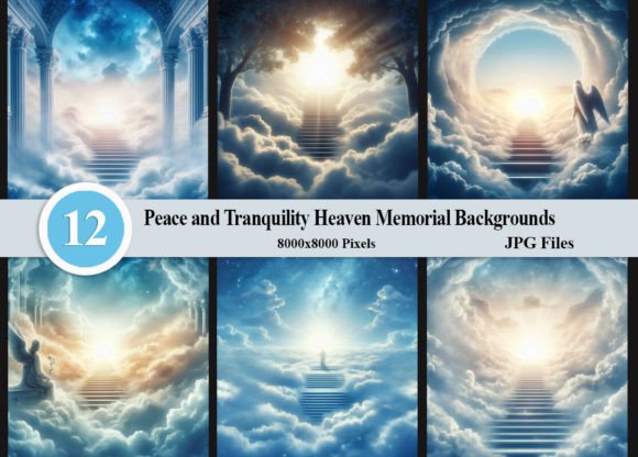 Peace Tranquility Heaven Stairs Memorial: A Digital Backdrop for Reflective Design