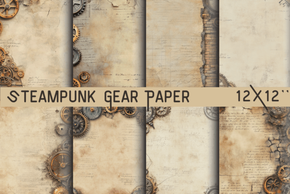 Steampunk Gear Paper: A Designer's Guide to Industrial Texture