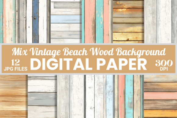 Timeless Coastline Texture: The Retro Vintage Beach Wood Background