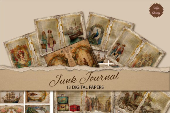 Travel Vintage Junk Journal Paper: Aesthetic & Applications