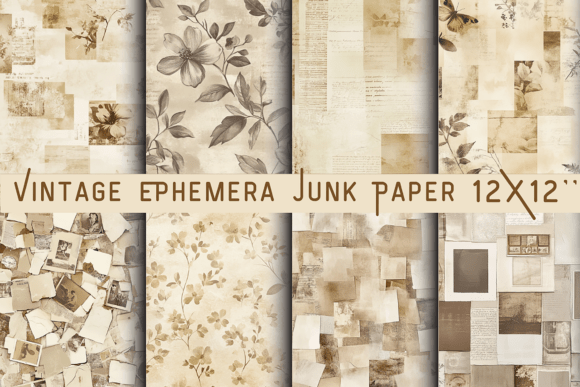 Unearthing Authentic Texture with Vintage Ephemera Junk Paper