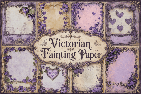 Victorian Fainting Paper: Moody Aesthetics for Digital Craft
