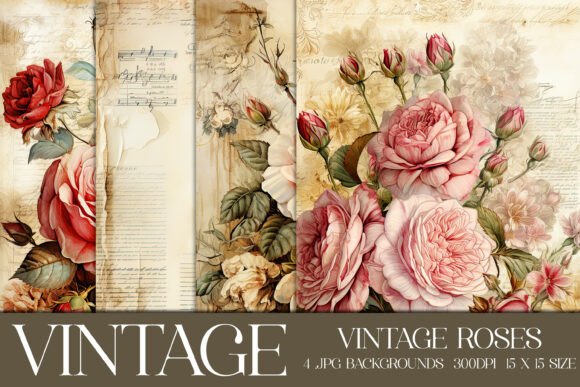 Warmth and Nostalgia: Using Vintage Floral Scrapbook Papers, S15