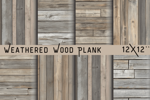 Weathered Wood Plank Wallpaper: A Rustic Texture for Digital Projects